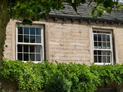 cream sliding sash