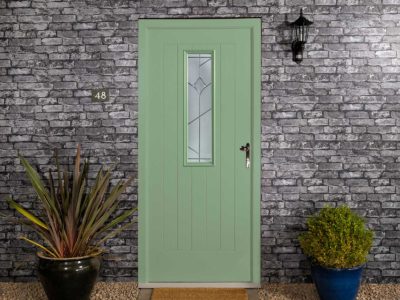 composite door green