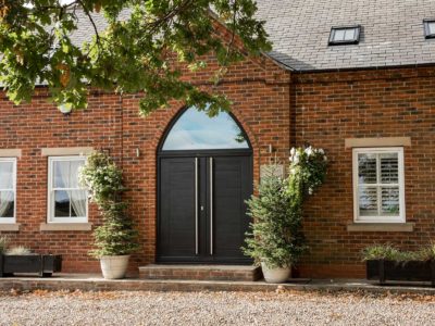 black composite doors
