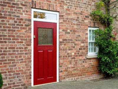 red composite door