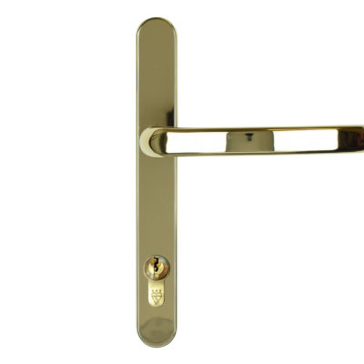 front door handle dda gold