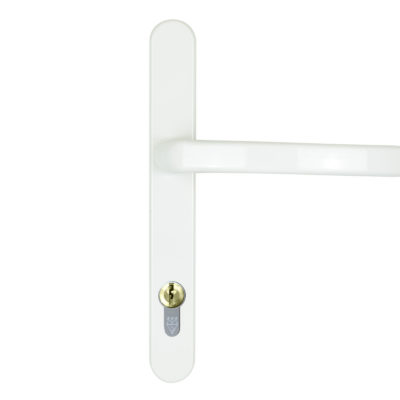 front door handle dda white