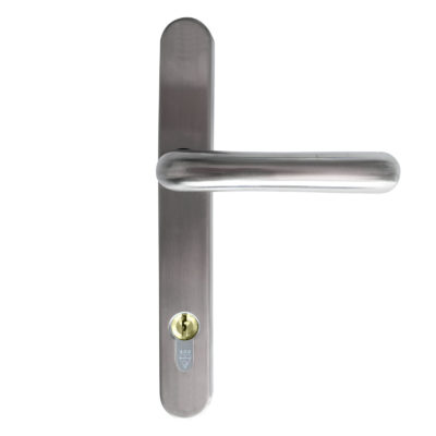 front door handle stainless steel satin
