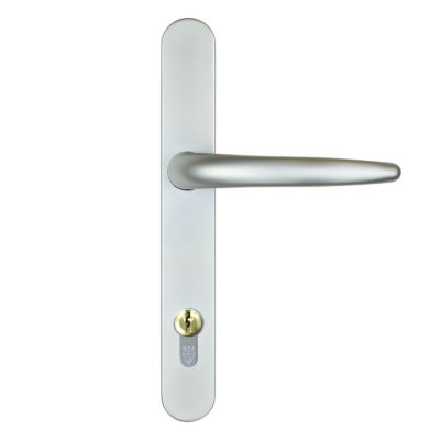 front door handle standard satin