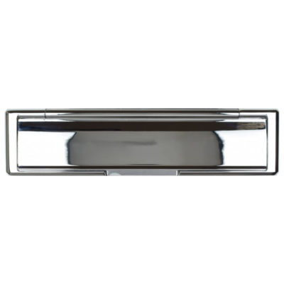 front door letterplate chrome