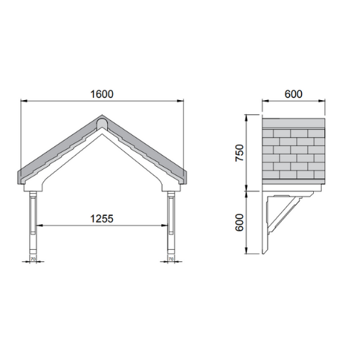 contemporary front door canopy