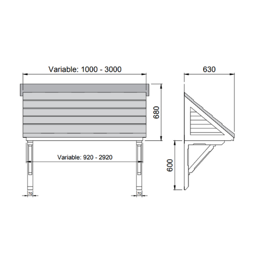 pitched door canopy