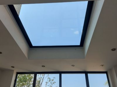 flat roof lantern installation